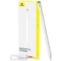 Baseus Smooth Writing 2 aktiv spiss for iPad med USB-C-kabel og utskiftbar spiss - hvit
