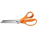 Fiskars 003807, Voksen, Rett kutt, Single/enkelt, Oransje, Sølv, Rustfritt stål, Universell