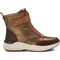 Carmela for woman. 16196205-CAMEL Leather Ankle Boots 161962 brown (39), Flat, 1 to 3 cm, Zip, Casual