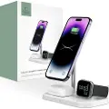 Tech-Protect wireless charger QI15W A22 3in1 Magnetic MagSafe, white