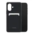 Mobilizera MOBILIZE RUBBER GELLY COVER M/ KORTHOLDER TIL IPHONE 16 PLUS MAT SORT