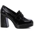 Xti for woman. 14345701-NEGRO Moccasins 143457 black (40), 8 to 10 cm, Casual, Patent Leather