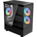 Aerocool Viewport Mini Tårn Micro ATX Ingen strømforsyning Sort