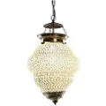 Home Decor Crystal Metal 23x23x33 Cm Taklampe