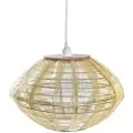 Home Decor Natural Bamboo 42x42x26 Cm Taklampe