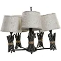 Home Decor Polyester Metal 55x55x100 Cm Taklampe