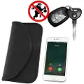 24hShop Tyverisikringsveske for mobil eller lommebok 20cm x 11cm - Sort