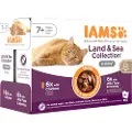 IAMS Cat Senior in Gravy 12x85g Land & Sea collection