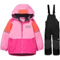 Helly Hansen K Rider 2.0 Ins, Ski Sett, Junior, Dragon Fruit/Black