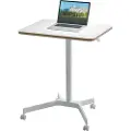 Leitz Ergo høydejusterbart skrivebord med hjul 60x80 cm hvit