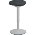 Leitz Ergo Active - Stående skrivebordsstol - ergonomisk - triangulær - roterende - 100 % resirkulert stoff - grå