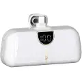 Dudao Powerbank 5000 mAh med lynkobling - Hvit