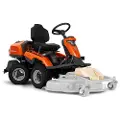 Husqvarna Rider R 318X sitte-på-gressklipper - - Batteritrimmer på kjøpet