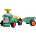 NSH Nordic Maurice gå-traktor med rat, horn og trailer FALK (808-006)