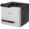 Lexmark CS820de - Skriver - farge - Dupleks - laser - A4/Legal - 1200 x 1200 dpi - inntil 57 spm (mono) / inntil 57 spm (farge) - kapasitet: 650 ark - USB 2.0, Gigabit LAN, USB 2.0 vert
