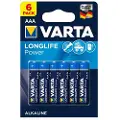 Varta Longlife LR03/AAA-batteri - 6 stk.