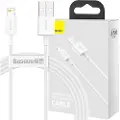 Baseus Superior Series Lightning Kabel - 1.5m - Hvit
