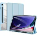 DUX Samsung Galaxy Tab S9 Toby Tri-Fold Smart Folio-etui - Baby Blå