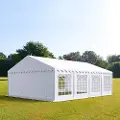 TOOLPORT 5x8 m partytelt, PVC-presenning, hvit
