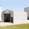 TOOLPORT 6x12 m telthall, PVC-presenning, grå, uten statikk