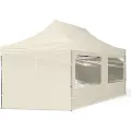TOOLPORT 3x6 m aluminium, pop up partytelt, 4 sidepaneler, creme