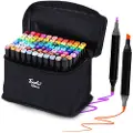 Extralink | Alcohol marker set | 80 colors, dual tips