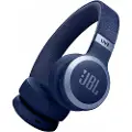 JBL LIVE 670NC - Hodetelefoner med mikrofon - on-ear - Bluetooth - trådløs, kablet - aktiv støydemping - 3,5 mm jakk - blå