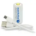 EverActive RCR123/16340 oppladbart batteri med microUSB-port 700mAh