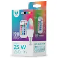 Forever Light LED-lampe E14 C37 RGB med fjernkontroll