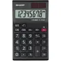 Sharp EL-310AN, Desktop, Skjerm, 8 sifre, Vippbar skjerm, Batteri/Solcelle, Sort, Hvit