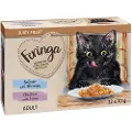 Feringa Juicy Filet 12 x 70 g - Mixpakke: Laks med reker og kylling med tunfisk 12 x 70 g