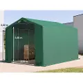 TOOLPORT 3x6 m telthall, PRIMEtex-PVC-presenning, mørkegrønn, uten statikk