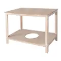 Wellhome Utvidbart Bord I Bøk Uten Lakk 120x75x75 Cm