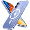 Torras Diamond-Mag Series-etui for iPhone 16 Plus (gjennomsiktig)