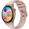 XO J6 smartklokke med 1,43" AMOLED-skjerm og IP68-klassifisering - Rosegold