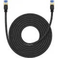 Baseus Braided network cable cat.7 Ethernet RJ45 10Gbps 8m (black) - Svart - 8 meter