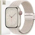 Tech-Protect Apple Watch Series 11/10/9/8/7/6/SE 3/SE Tech-Protect NylonMag-rem - 40mm/41mm/42mm - Naturlig titan