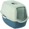 Rotho Bailey, Katt, Kattedo med lokk, Blå, Hvit, Spenne, Karbon, 560 mm