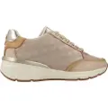 Carmela for woman. 16195404-BEIGE Leather trainers 161954 beige (37), Flat, 3 to 5 cm, Laces, Casual