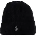 Ralph Lauren for man. 710920660003 Washable cashmere cap black (OSFA), Casual, Kashmir