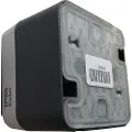 Berker Schuko scoket outlet with hinged cover grey