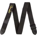 Fender 2-tommers Poly Gitarreim Svart med Gul Logo