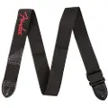 Fender 2-tommers Poly Gitarreim Svart med Rød Logo