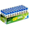 GP Ultra Plus Alkaline 24AUP/LR03, Engangsbatteri, AAA, Alkalinsk, 1,5 V, 40 stykker, Flerfarget
