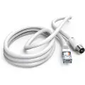 Hama 00205032, 2,5 m, Koaksial, RJ-45, Hvit