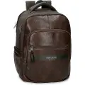 Pepe Jeans unisex. 7812332 Horley computer backpack two compartments brown (OSFA), Casual, Polyester