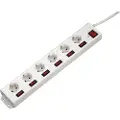 Hama Socket Line 6+1 Xl Single Shitchable Skjøteledning
