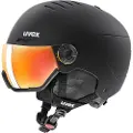 Uvex Wanted Visor, Skihjelm med visir, Black Mat