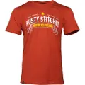 Rusty Stitches Rusty Red Kortarmet T-skjorte