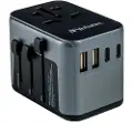 Verbatim UTA-03 - Strømadapter - 30 watt - PD 3.0, QC 3.0 - 4 utgangskontakter (USB, 24 pin USB-C)